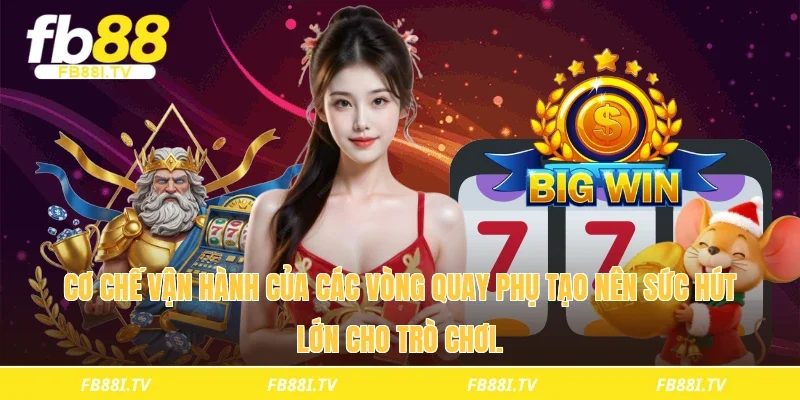 Cơ chế vận hành của các vòng quay phụ tạo nên sức hút lớn cho trò chơi